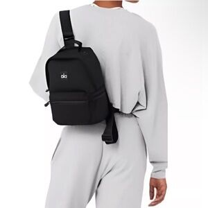 Alo Mini Stow Backpack in Black